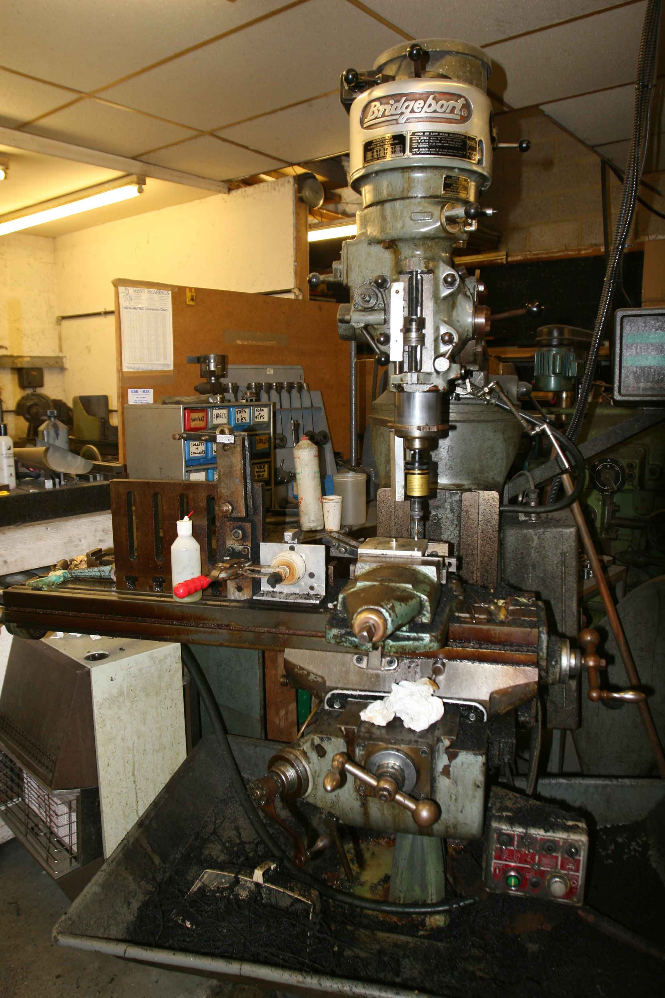 A milling Machine used at the Beecroft Precision factory